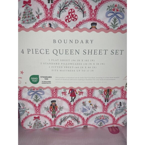New Boundary Christmas Nutcracker Queen Sheet Set - Picture 4 of 7